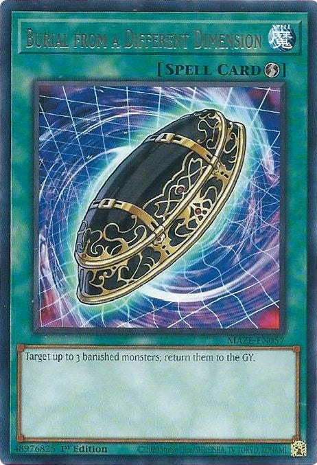 Burial from a Different Dimension (57) (MAZE) - YuGiOh Single