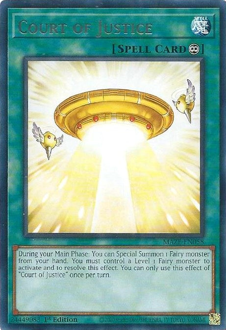 Court of Justice (58) (MAZE) - YuGiOh Single