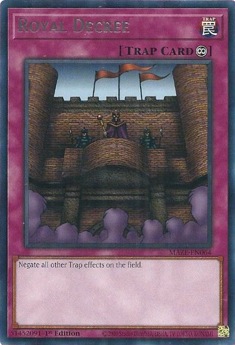 Royal Decree (64) (MAZE) - YuGiOh Single