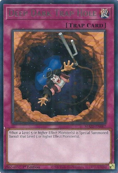 Deep Dark Trap Hole (67) (MAZE) - YuGiOh Single