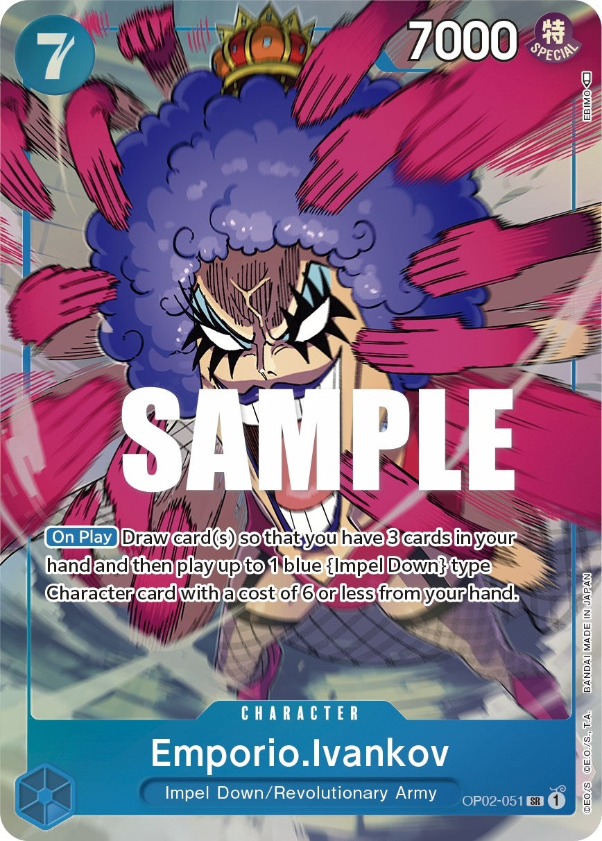 Emporio.Ivankov (051) (Alternate Art) (2051) (OP02) - One Piece Card Game Single