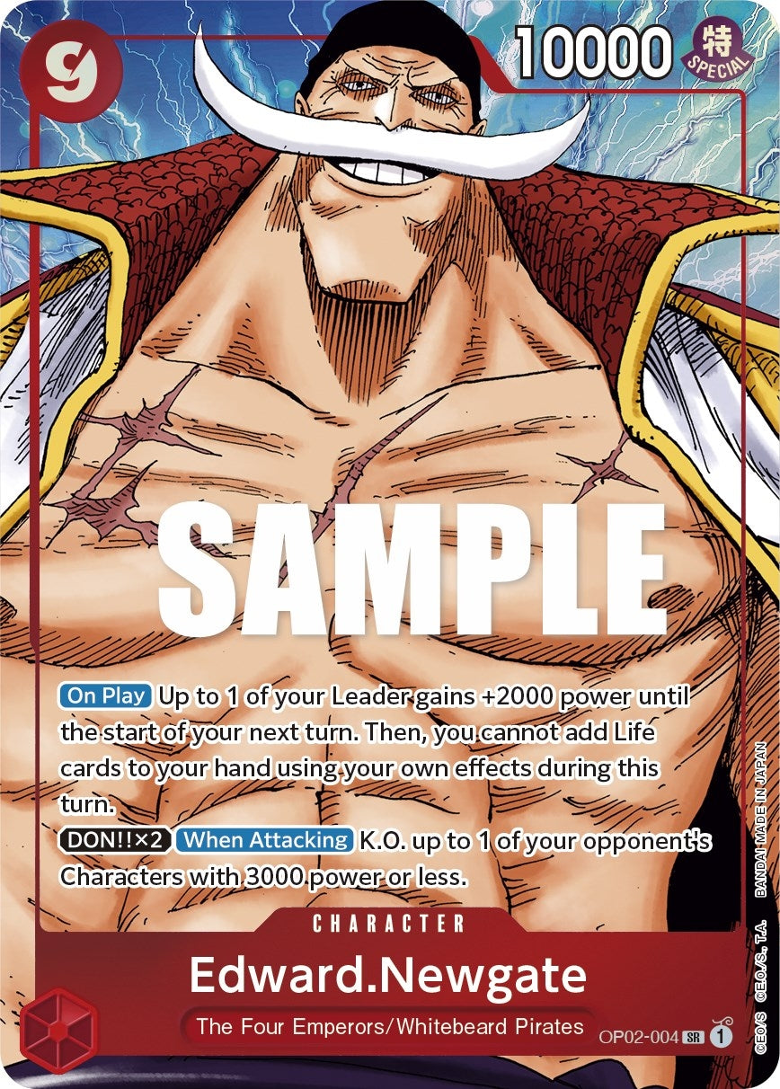 Edward.Newgate (004) (Alternate Art) (2004) (OP02) - One Piece Card Game Single