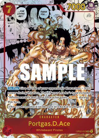 Portgas.D.Ace (Parallel) (Alternate Art) (2013) (OP02) - One Piece Card Game Single