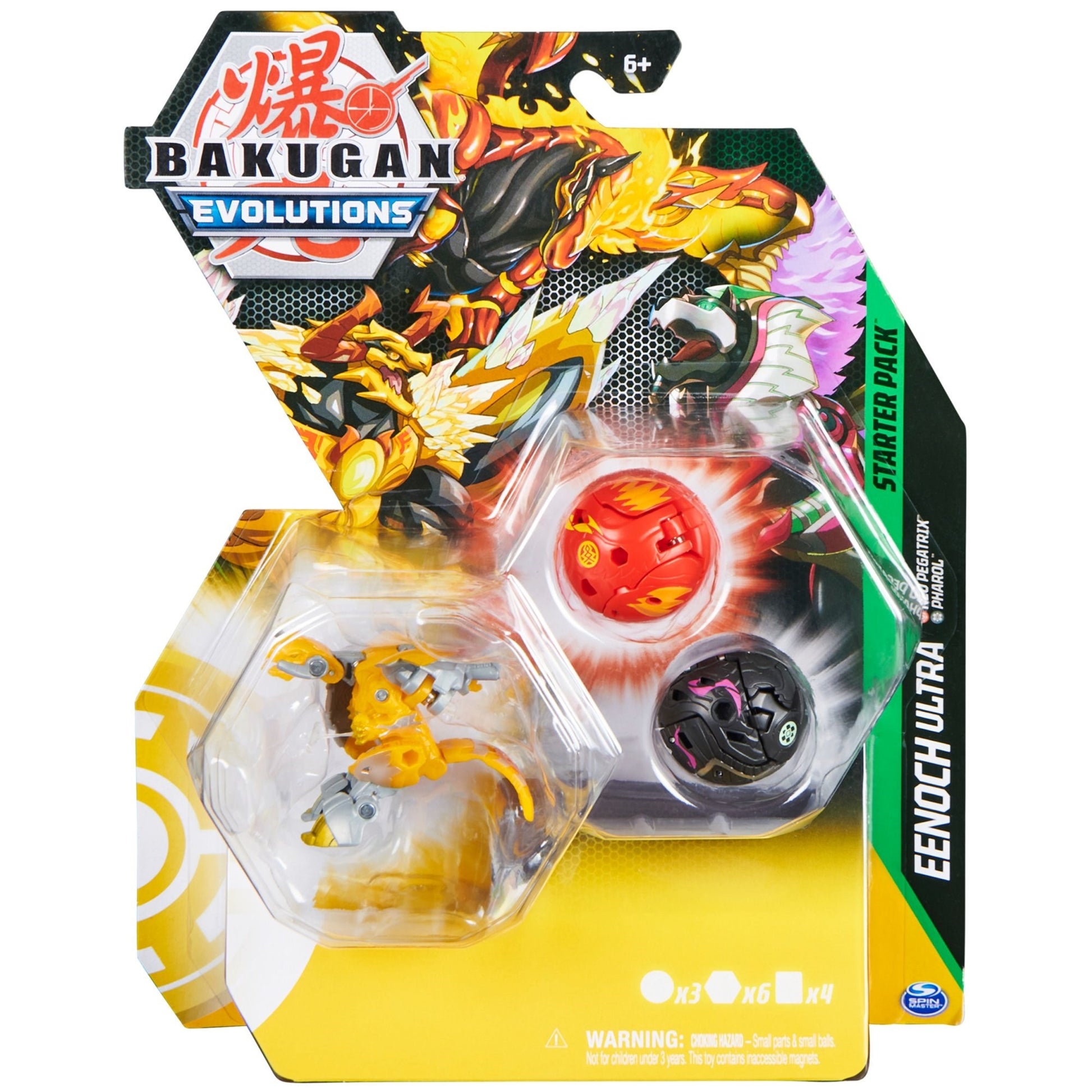 Bakugan Starter 3-Pack - Aurelus Eenoch Ultra [EVO] - Bakugan TCG Sealed