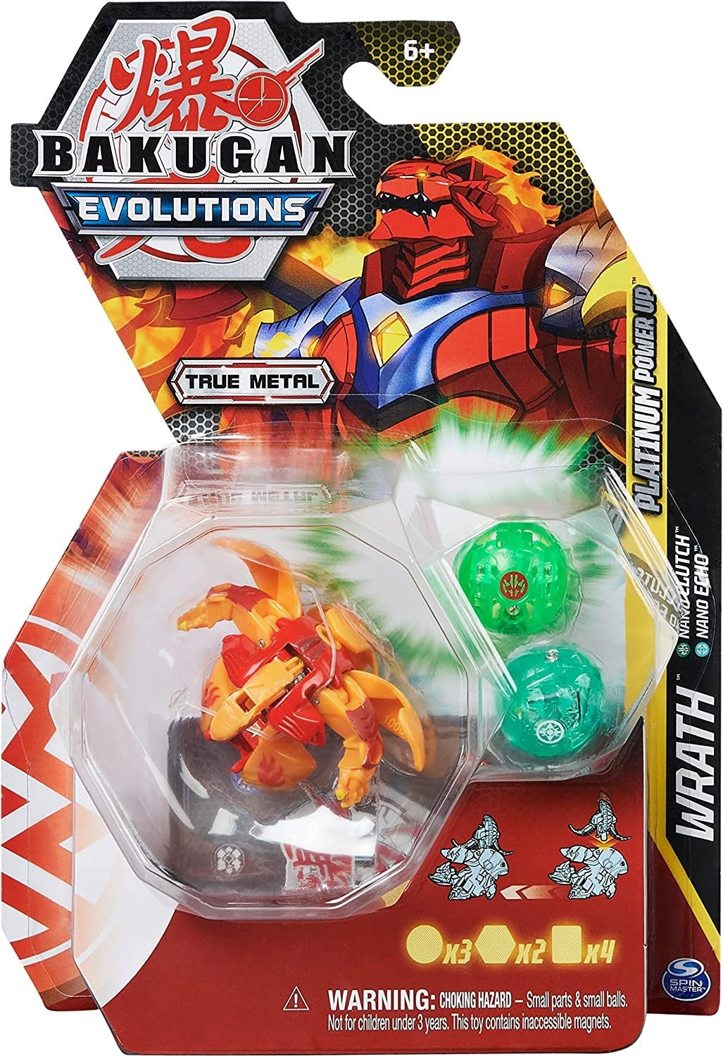Bakugan Platinum Power Up Pack - Pyrus Platinum Power Up Wrath [EVO] - Bakugan TCG Sealed