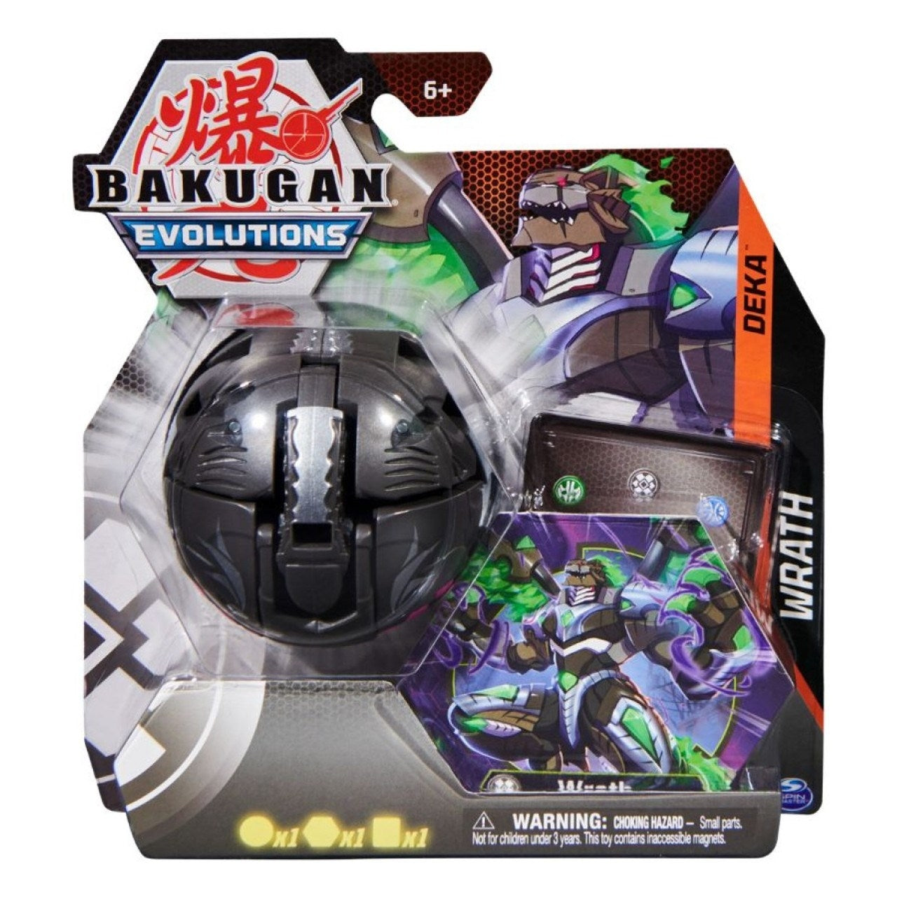Bakugan Deka Single Pack - Darkus Deka Wrath [EVO] - Bakugan TCG Sealed
