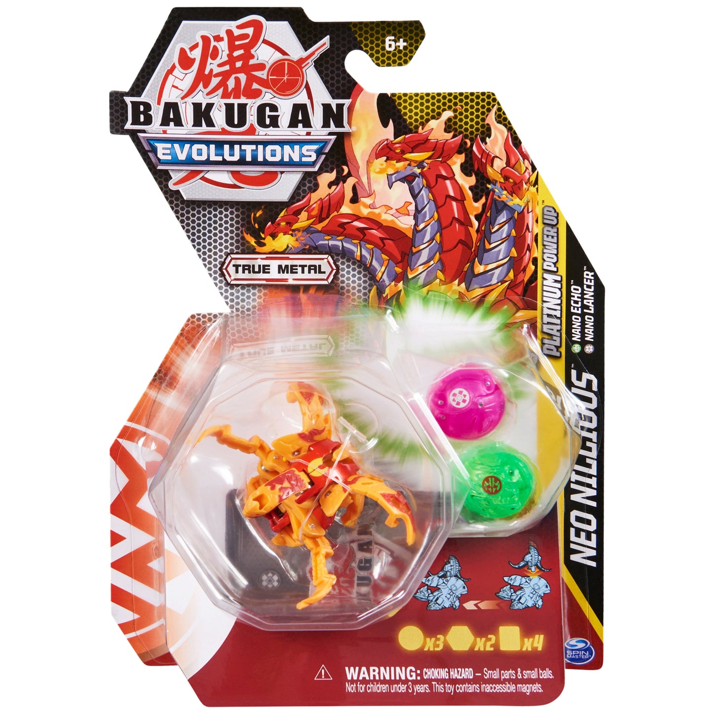 Bakugan Platinum Power Up Pack - Pyrus Platinum Neo Nillious [EVO] - Bakugan TCG Sealed