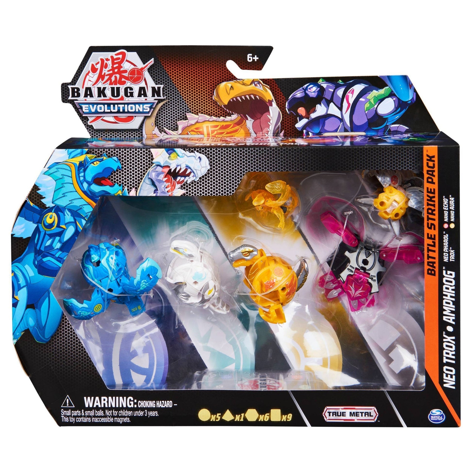 Bakugan Battle Strike Pack - Aurelus Neo Trox Darkus Amphrog [EVO] - Bakugan TCG Sealed
