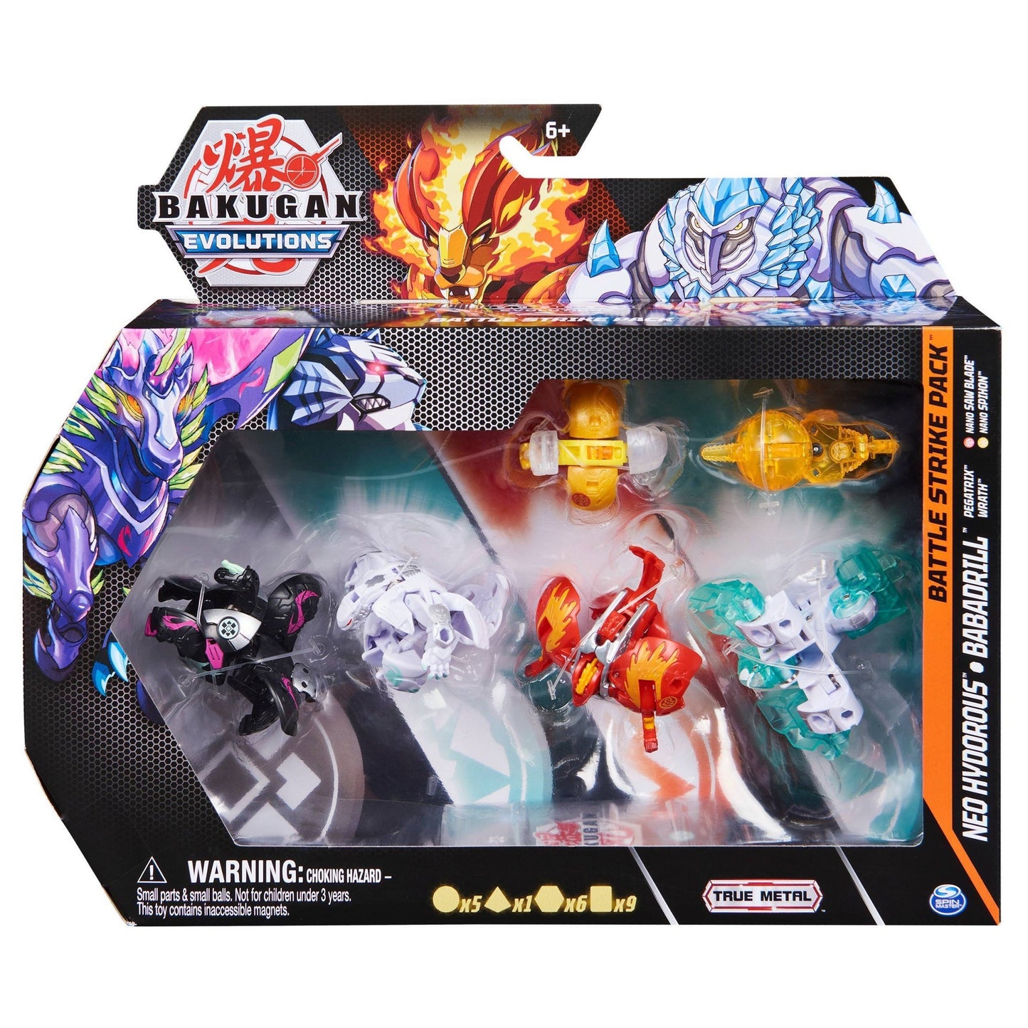 Bakugan Battle Strike Pack - Pyrus Neo Hydorous Haos Babadrill [EVO] - Bakugan TCG Sealed