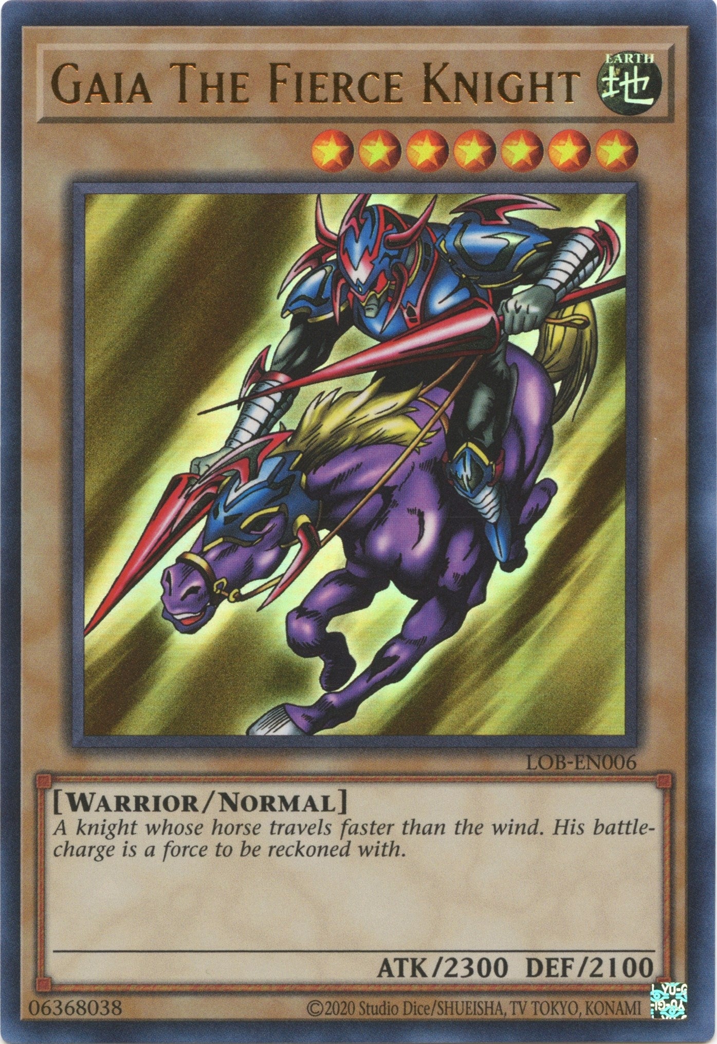 Gaia The Fierce Knight (6) (LOB-EN) - YuGiOh Single