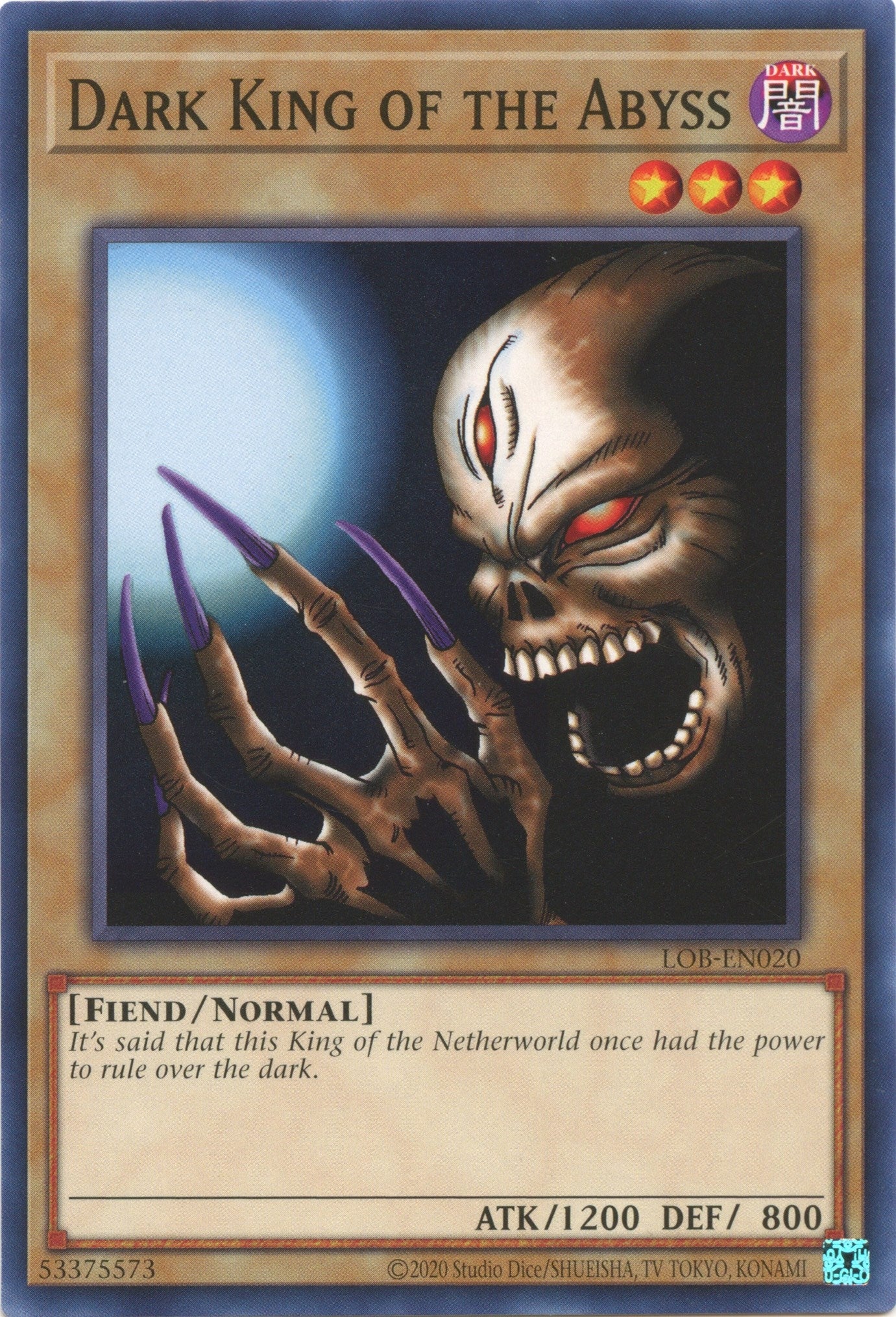Dark King of the Abyss (20) (LOB-EN) - YuGiOh Single