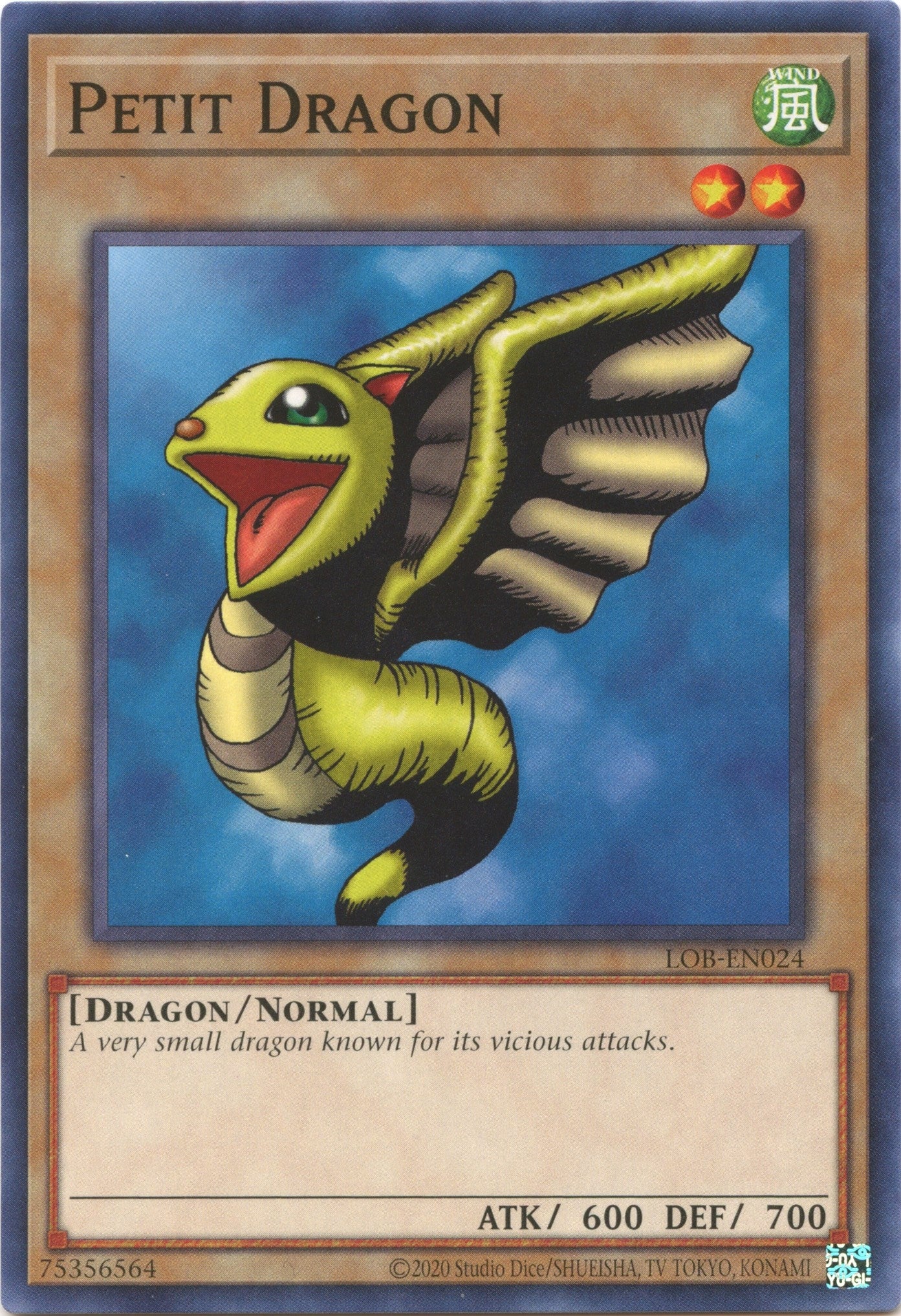 Petit Dragon (24) (LOB-EN) - YuGiOh Single