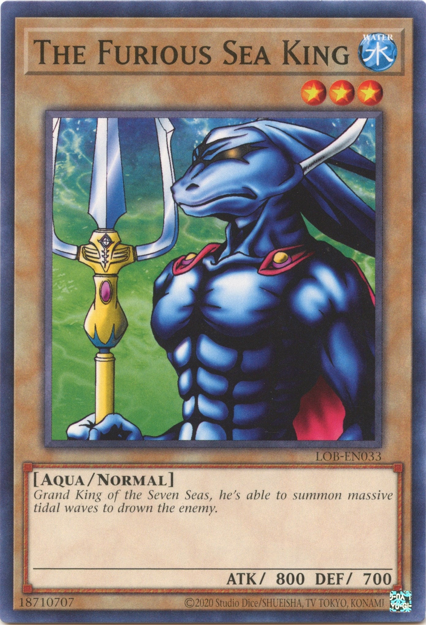 The Furious Sea King (33) (LOB-EN) - YuGiOh Single