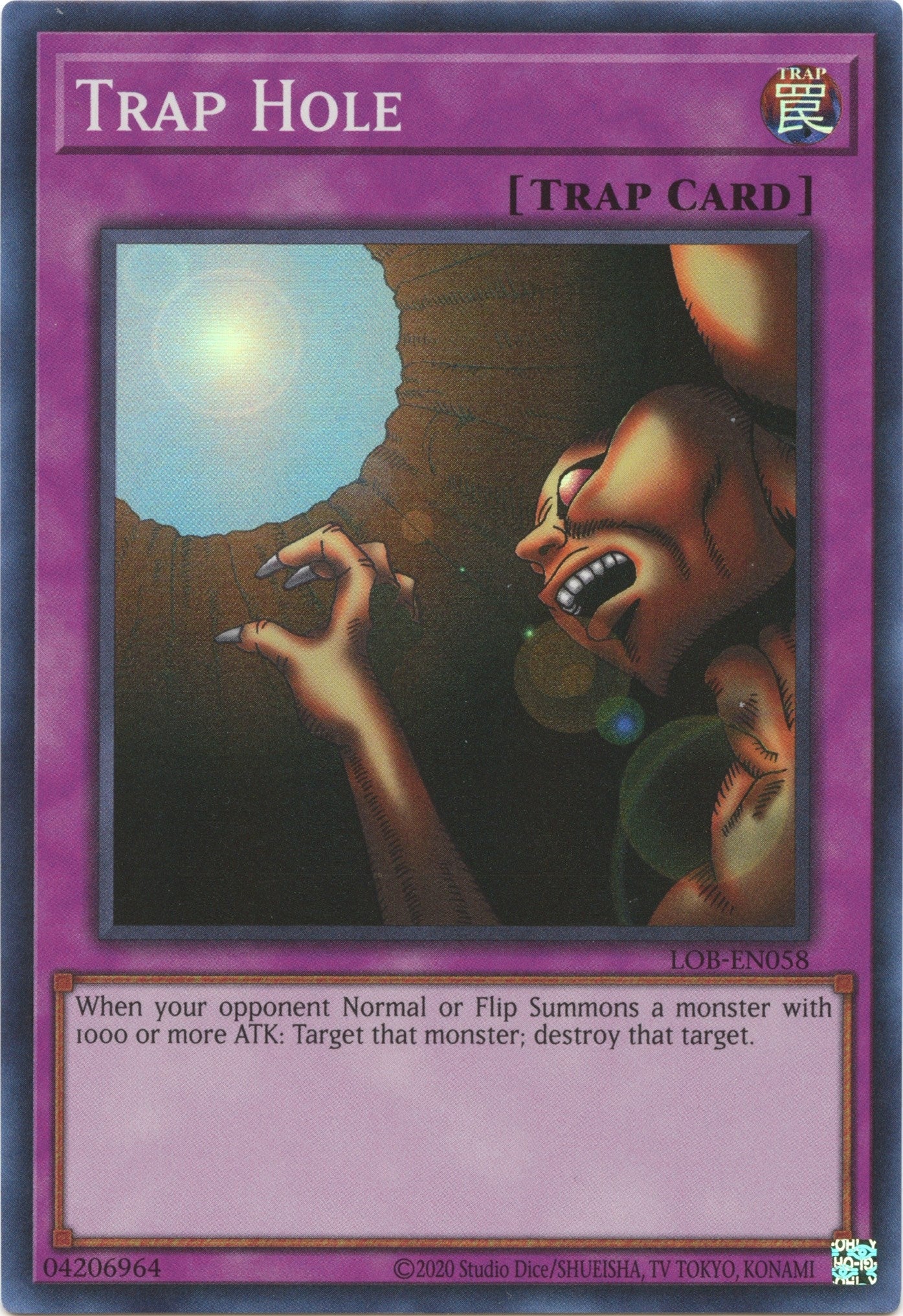 Trap Hole (58) (LOB-EN) - YuGiOh Single