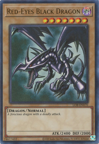 Red-Eyes Black Dragon (70) (LOB-EN) - YuGiOh Single