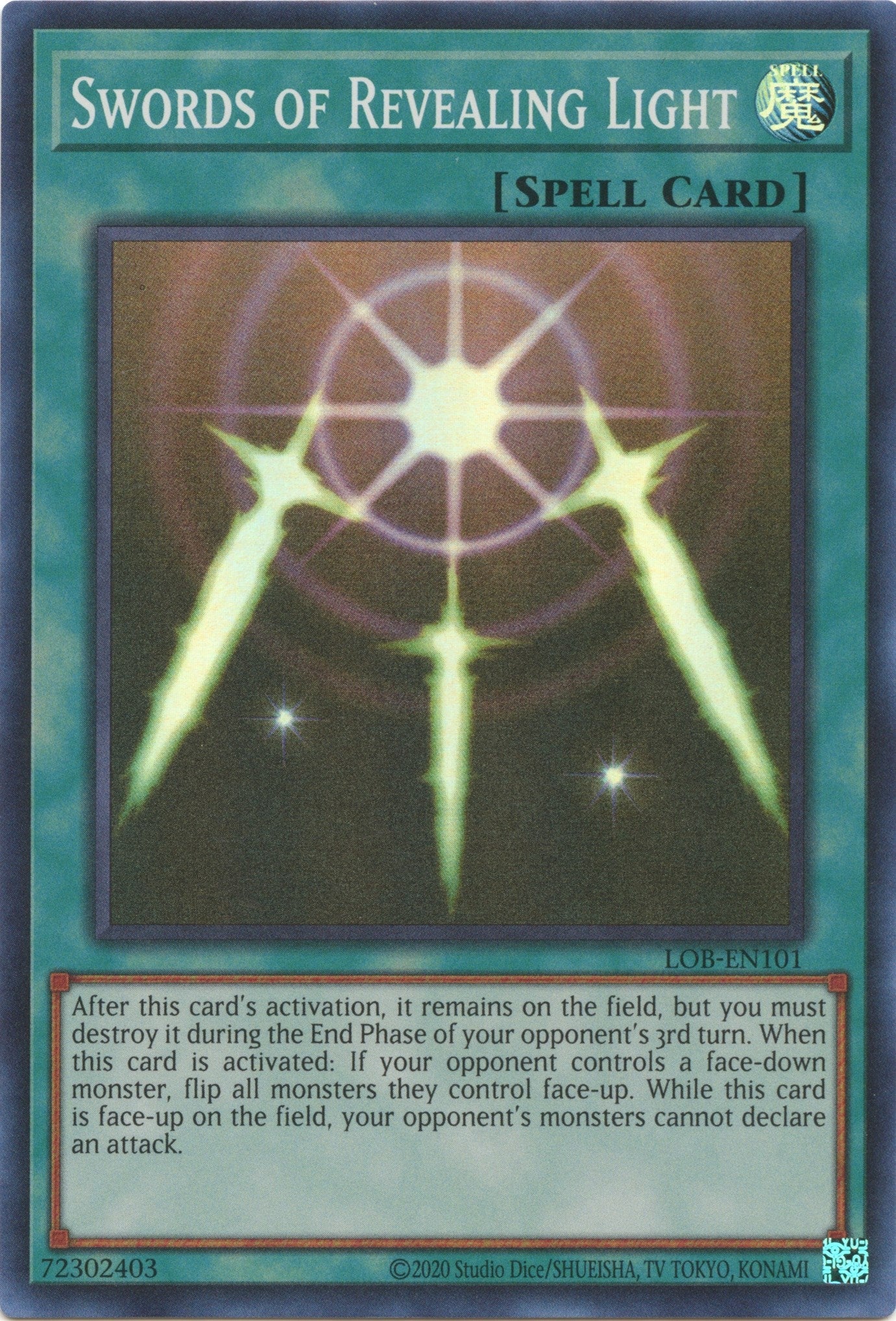 Swords of Revealing Light (101) (LOB-EN) - YuGiOh Single