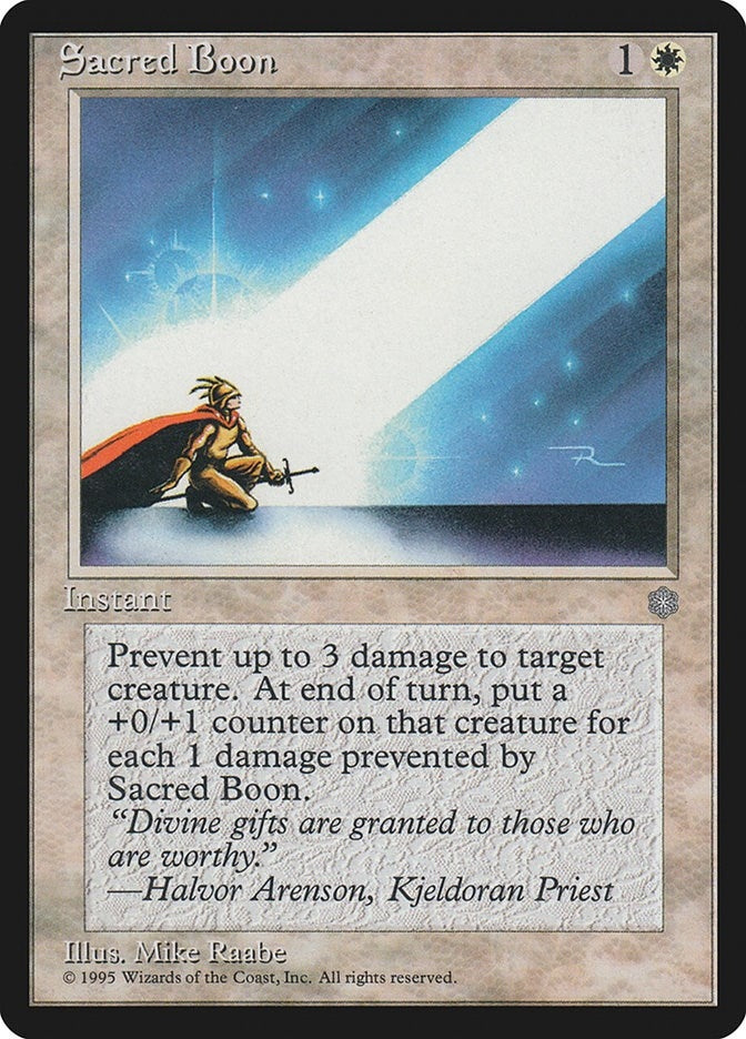 Sacred Boon [ICE] - MTG Single