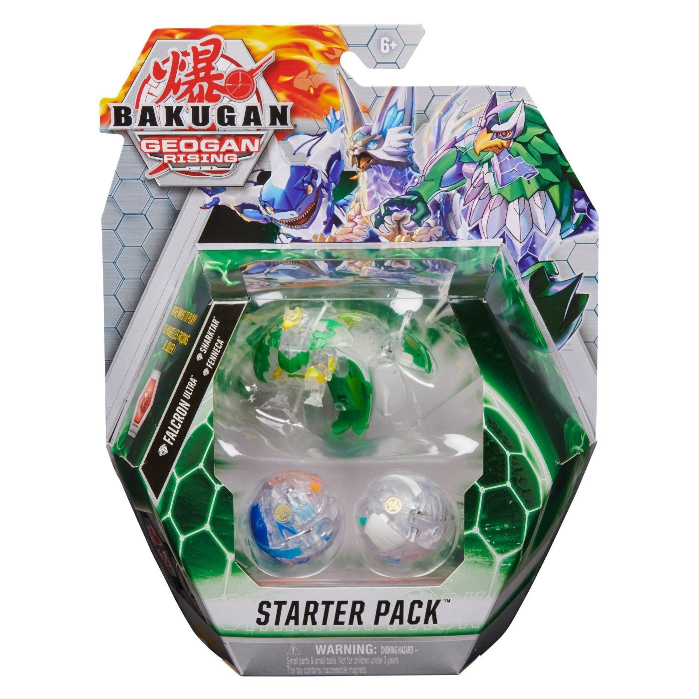 Bakugan Starter 3-Pack - Ventus Diamond Falcron Ultra [GR] - Bakugan TCG Sealed