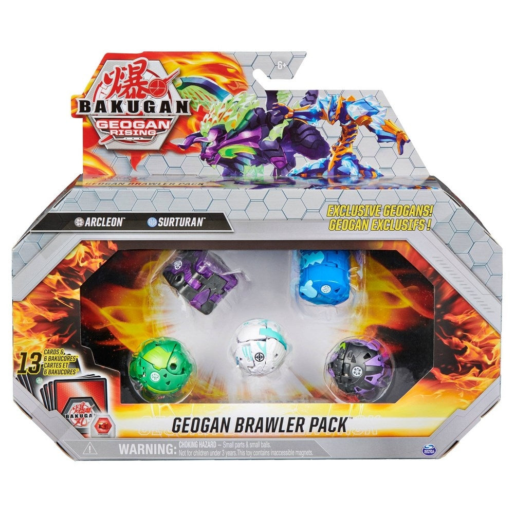 Bakugan Geogan Rising Brawler Pack - Darkus Arcleon Aquos Surturan [GR] - Bakugan TCG Sealed