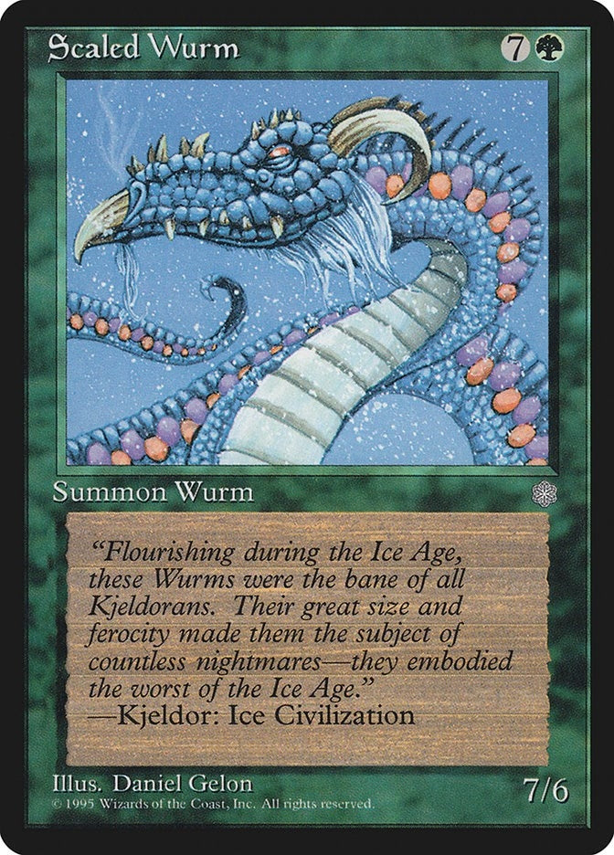 Scaled Wurm [ICE] - MTG Single