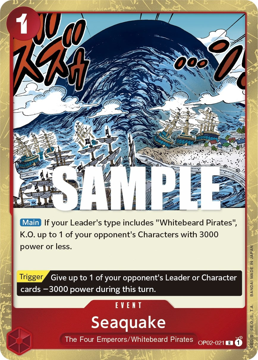 Seaquake (2021) (OP02) - One Piece Card Game Single
