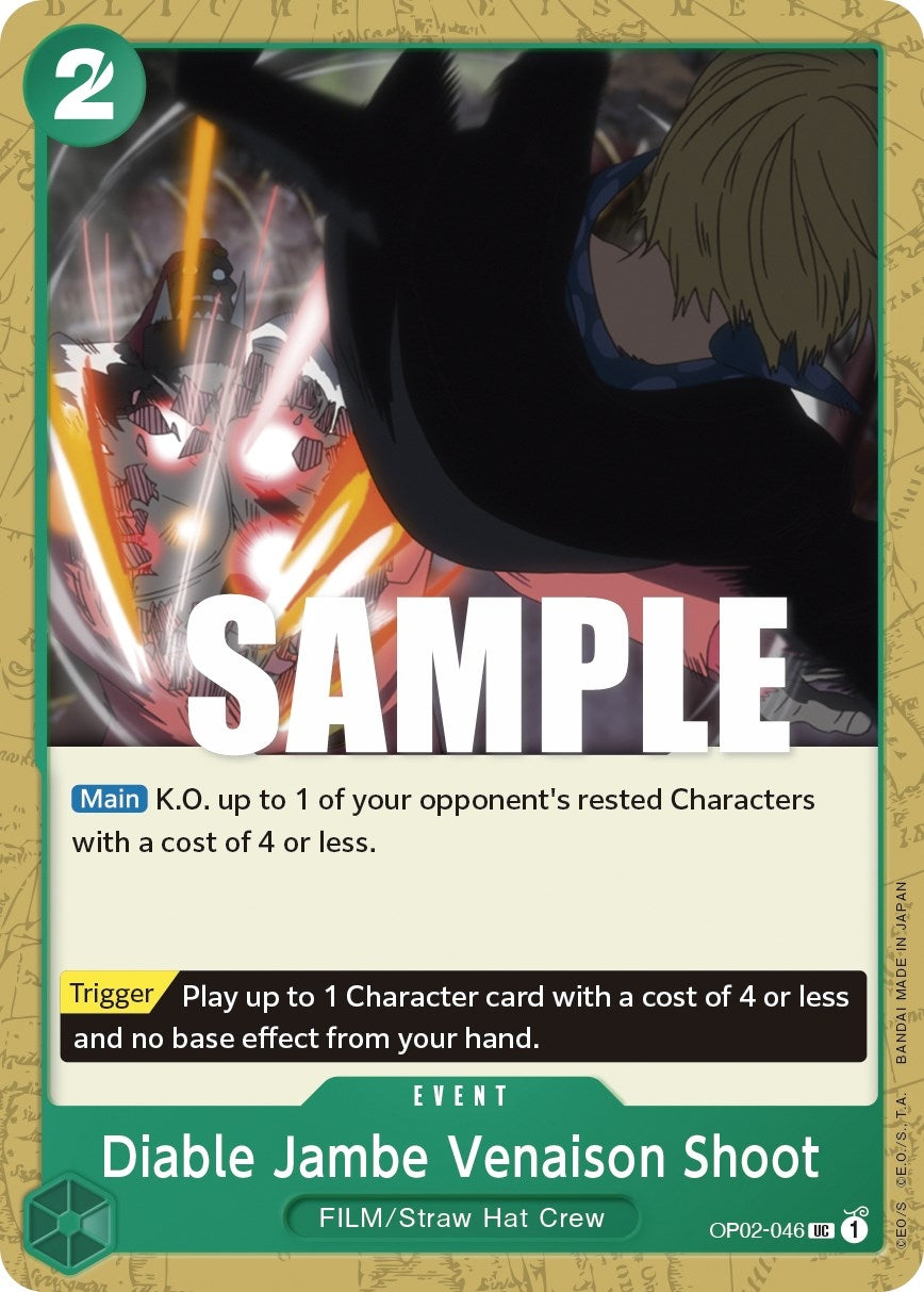 Diable Jambe Venaison Shoot (2046) (OP02) - One Piece Card Game Single