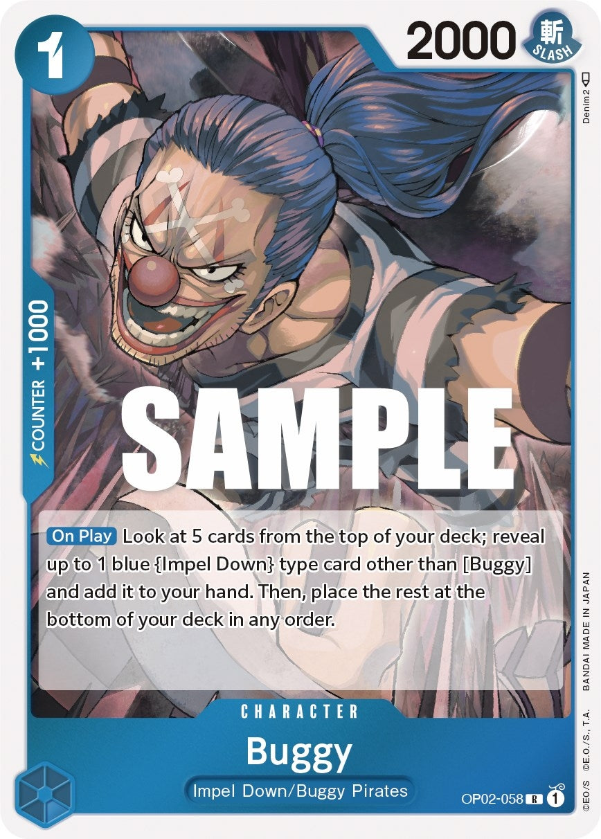 Buggy (2058) (OP02) - One Piece Card Game Single