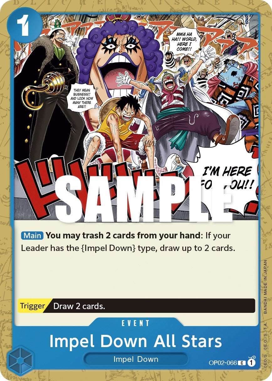 Impel Down All Stars (2066) (OP02) - One Piece Card Game Single