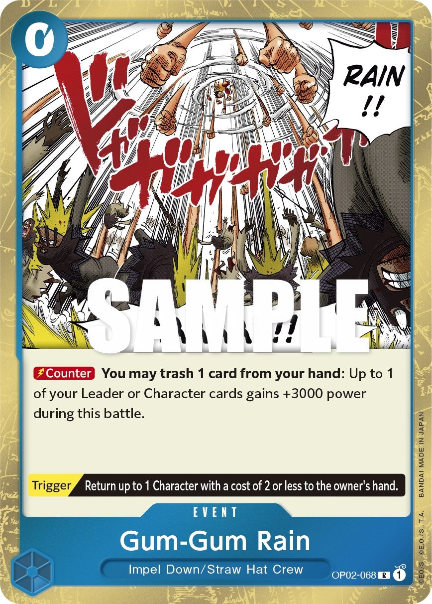 Gum-Gum Rain (2068) (OP02) - One Piece Card Game Single