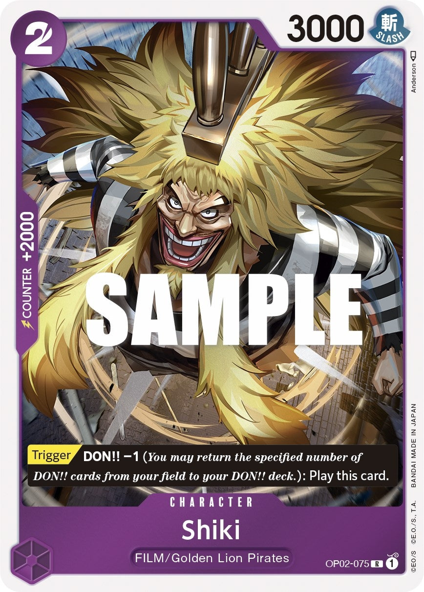 Shiki (2075) (OP02) - One Piece Card Game Single
