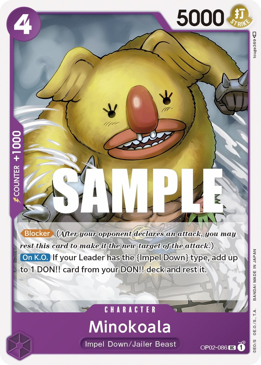 Minokoala (2086) (OP02) - One Piece Card Game Single