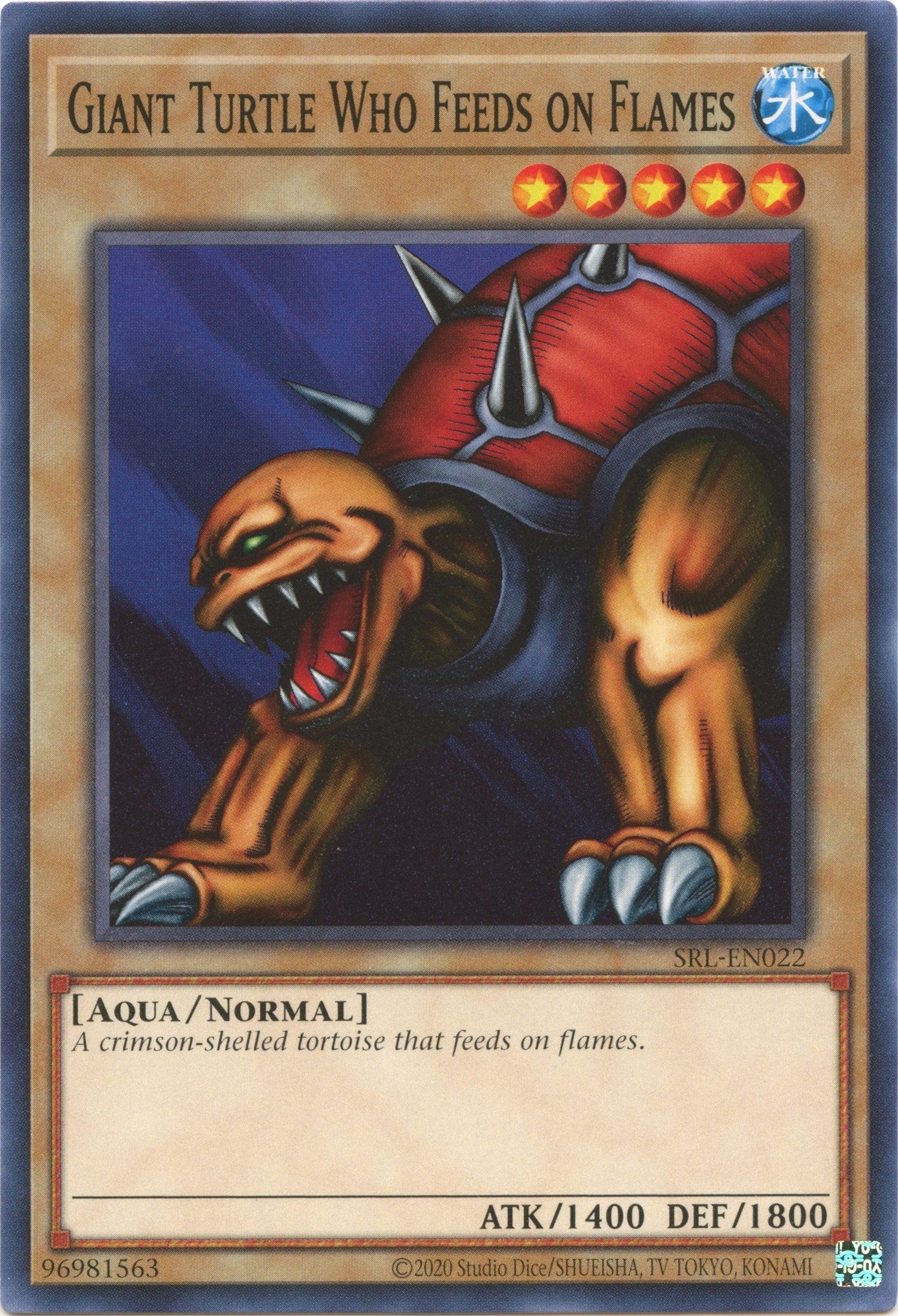 Giant Turtle Who Feeds on Flames (22) (SRL-EN) - YuGiOh Single