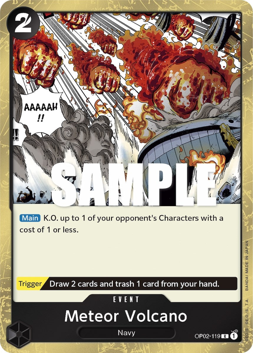 Meteor Volcano (2119) (OP02) - One Piece Card Game Single