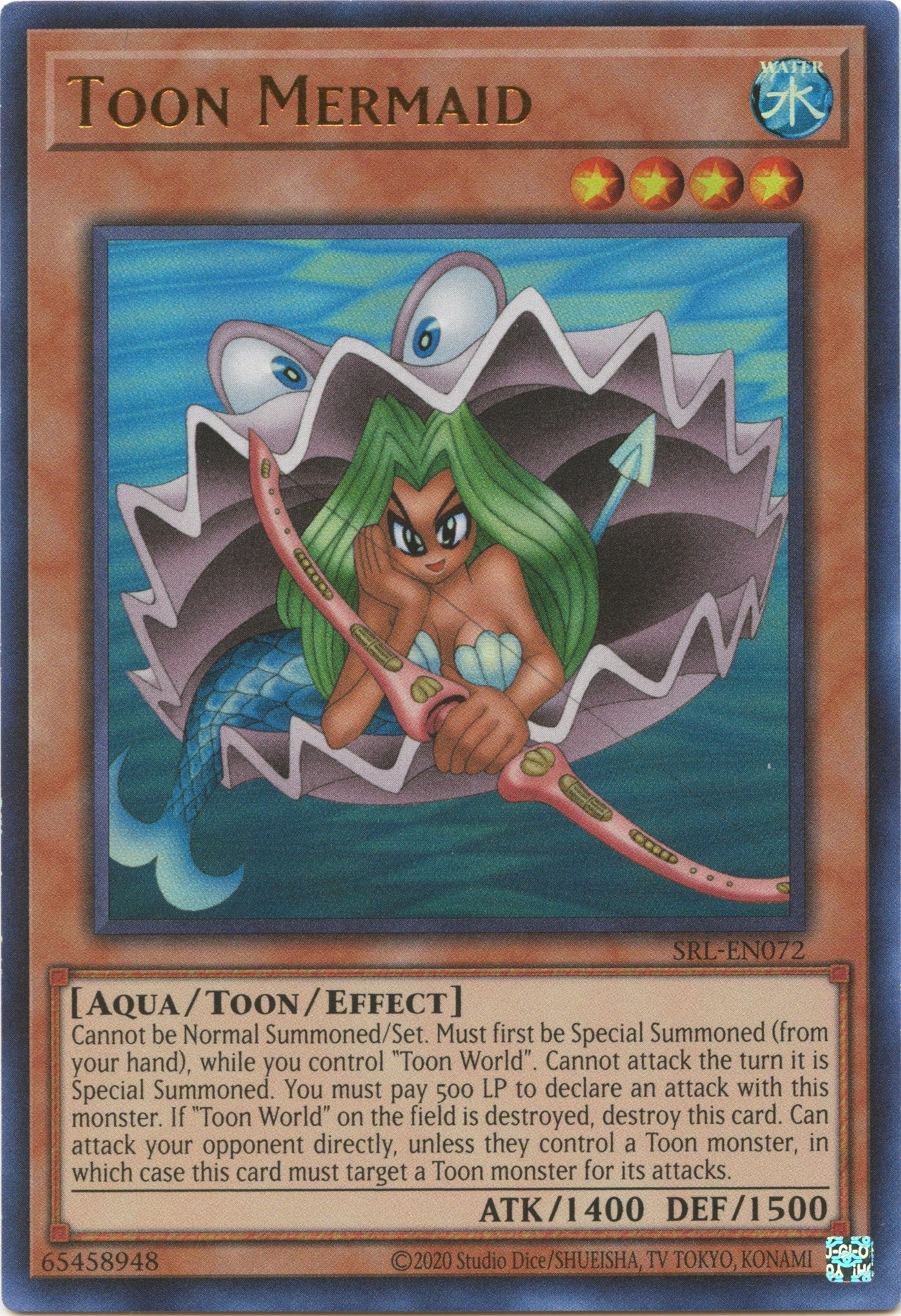 Toon Mermaid (72) (SRL-EN) - YuGiOh Single