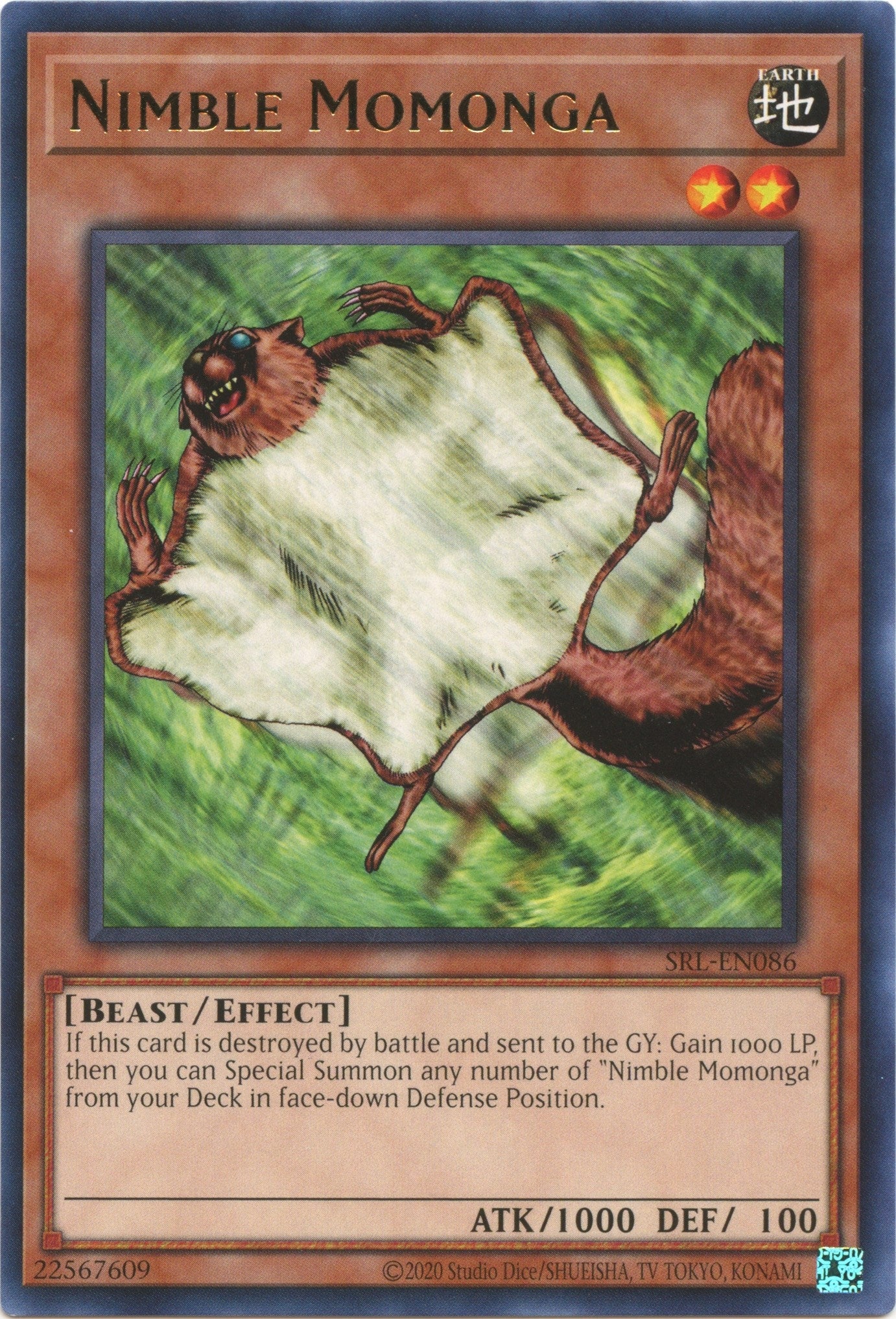 Nimble Momonga (86) (SRL-EN) - YuGiOh Single