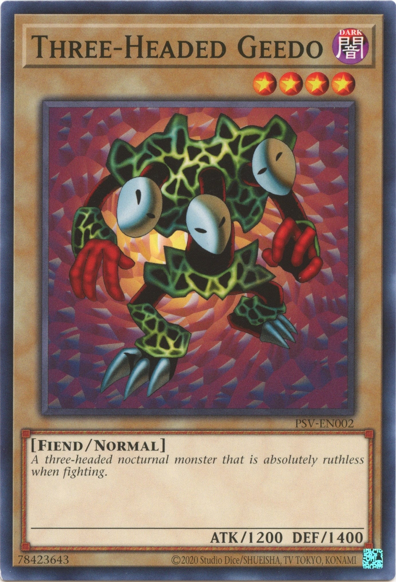 Three-Headed Geedo (2) (PSV-EN) - YuGiOh Single