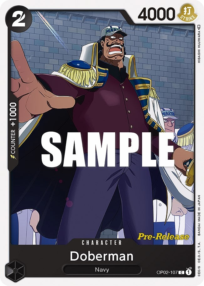 Doberman (2107) (OP02 PRE) - One Piece Card Game Single