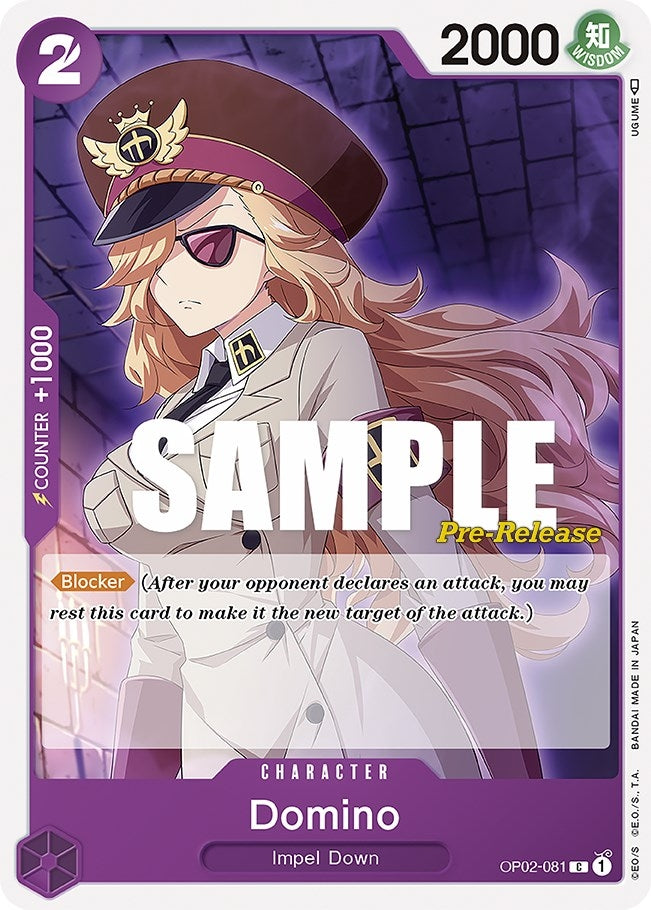 Domino (2081) (OP02 PRE) - One Piece Card Game Single