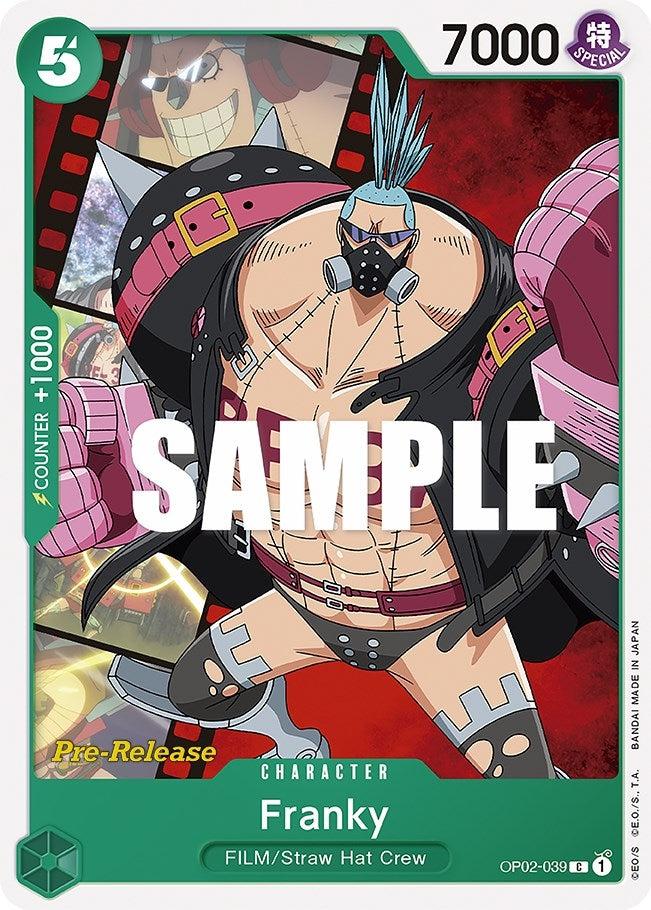 Franky (2039) (OP02 PRE) - One Piece Card Game Single