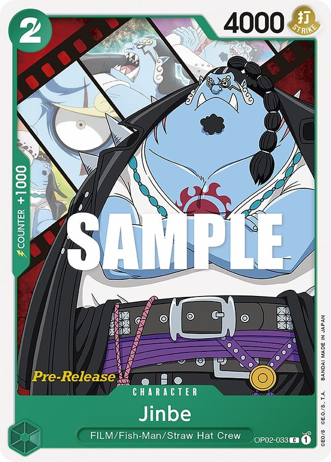 Jinbe (2033) (OP02 PRE) - One Piece Card Game Single