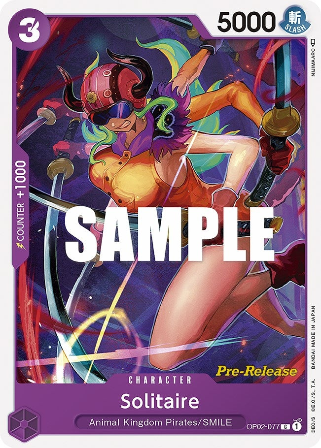Solitaire (2077) (OP02 PRE) - One Piece Card Game Single