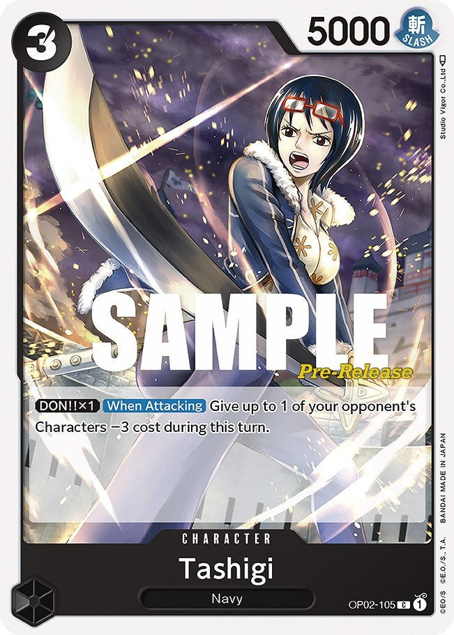 Tashigi (2105) (OP02 PRE) - One Piece Card Game Single