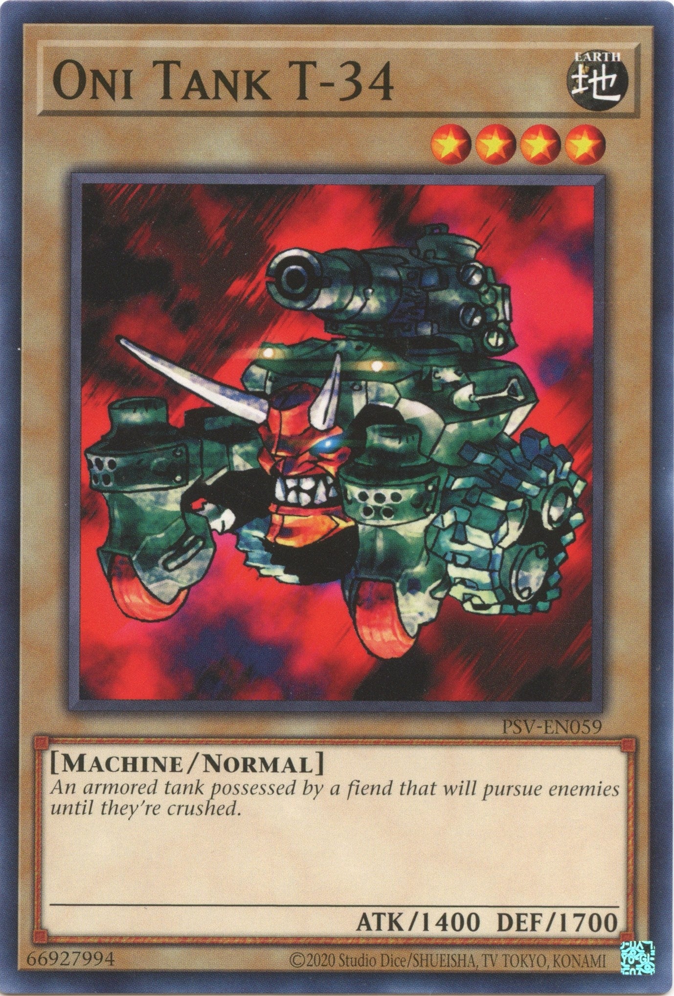 Oni Tank T-34 (59) (PSV-EN) - YuGiOh Single
