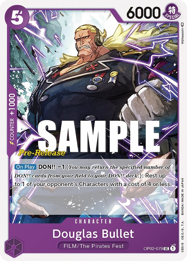 Douglas Bullet (2079) (OP02 PRE) - One Piece Card Game Single