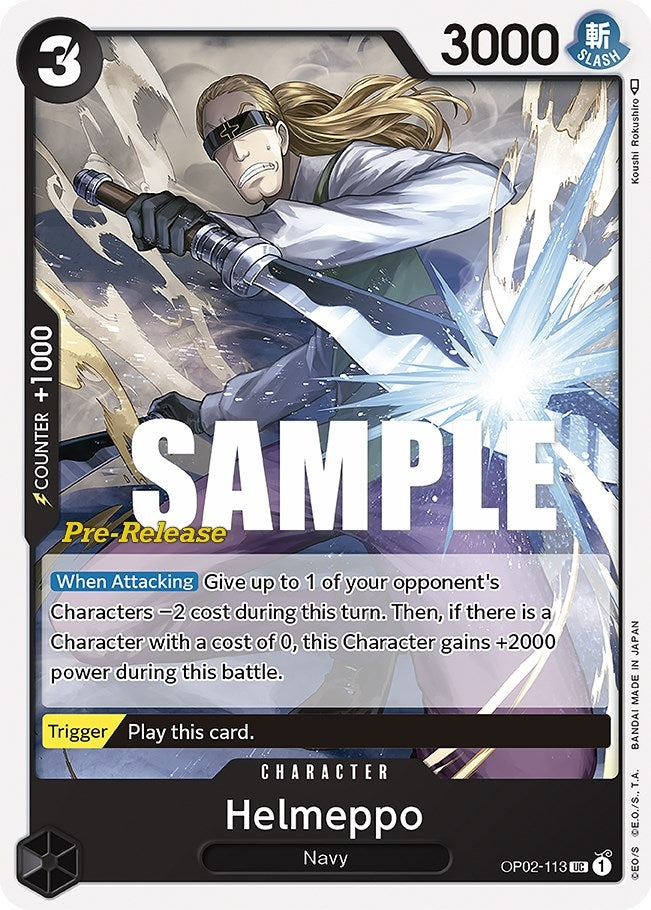 Helmeppo (2113) (OP02 PRE) - One Piece Card Game Single