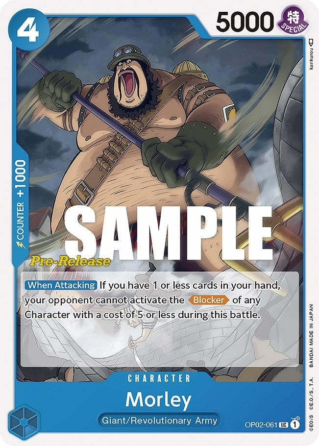 Morley (2061) (OP02 PRE) - One Piece Card Game Single