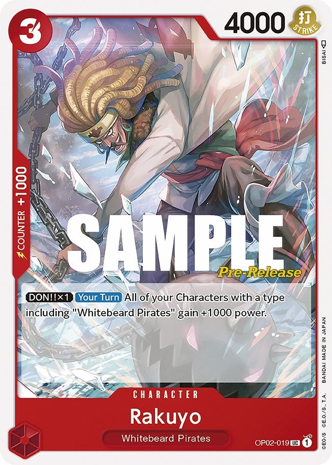 Rakuyo (2019) (OP02 PRE) - One Piece Card Game Single