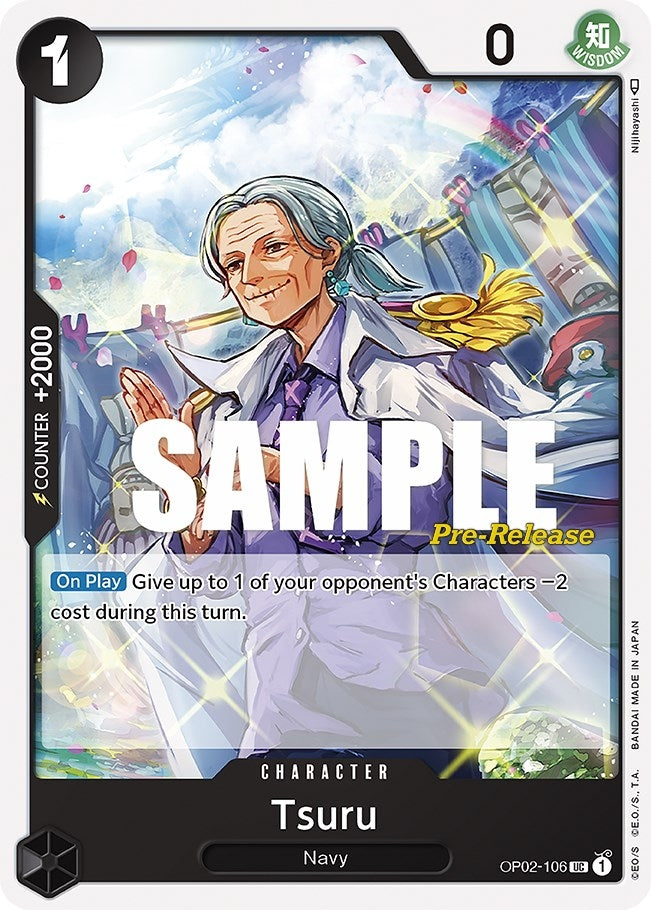 Tsuru (2106) (OP02 PRE) - One Piece Card Game Single