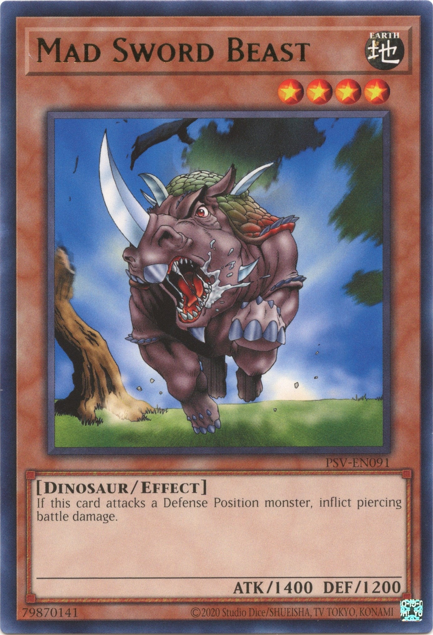 Mad Sword Beast (91) (PSV-EN) - YuGiOh Single