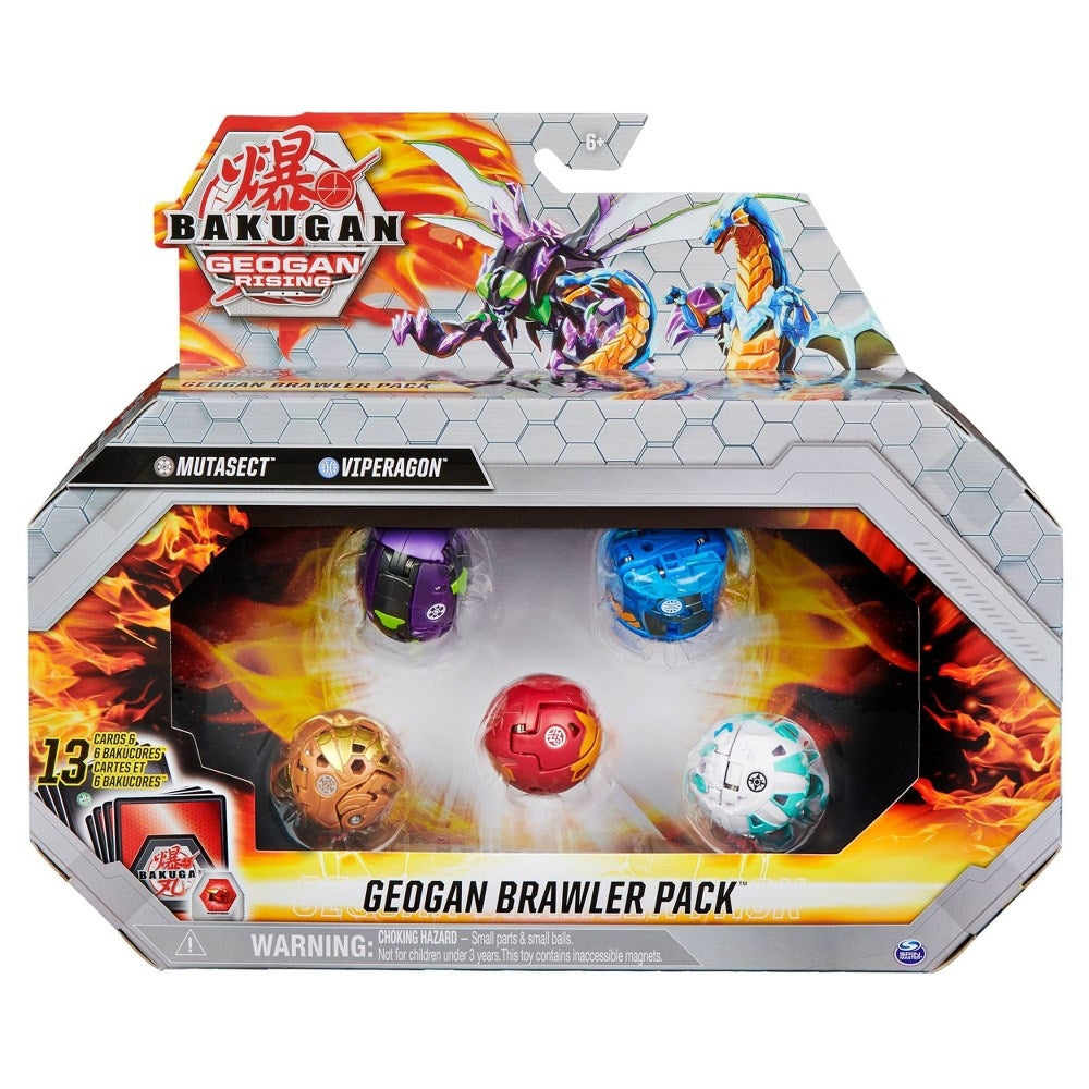 Bakugan Geogan Rising Brawler Pack - Darkus Mutasect Aquos Viperagon [GR] - Bakugan TCG Sealed